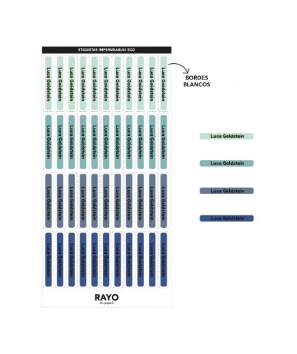 Etiquetas lápices ECO | Etiquetas impermeables diseña tu misma