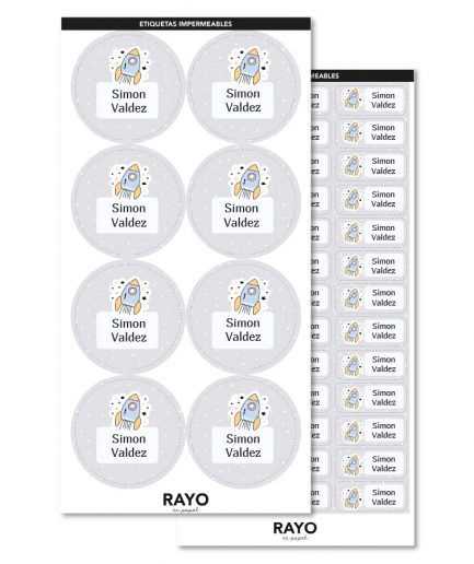 Etiquetas para Jardin | Círculo L + Rectangular M | Etiquetas impermeables | diseña tu misma