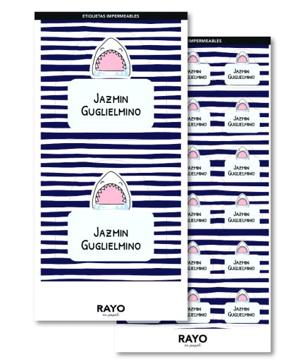 Etiquetas para Viandas y Botellas | Formas XL y M | Etiquetas impermeables | diseña tu misma