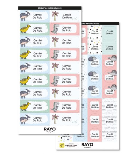 Etiquetas para Jardin | Rectangular L y Minimix | Etiquetas impermeables para objetos