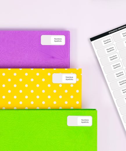 Etiquetas Carga tu propio diseño - Rectangular M